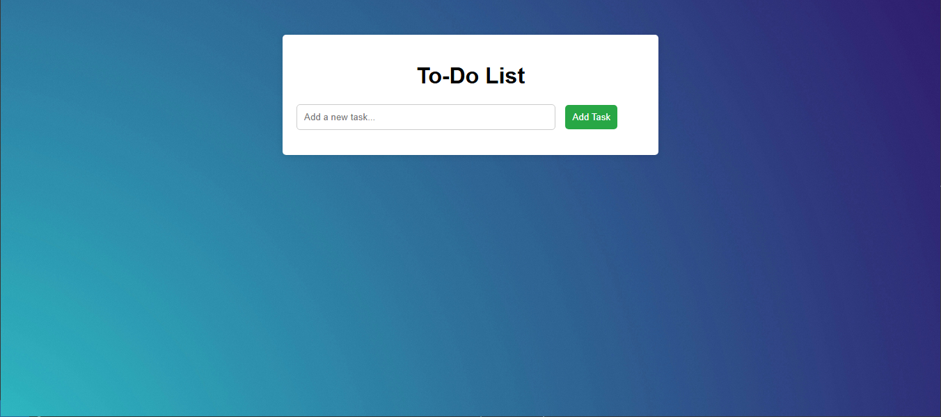 To-Do List project preview